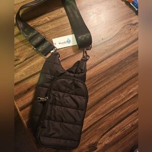 Wander Black Quilted Belt Bag